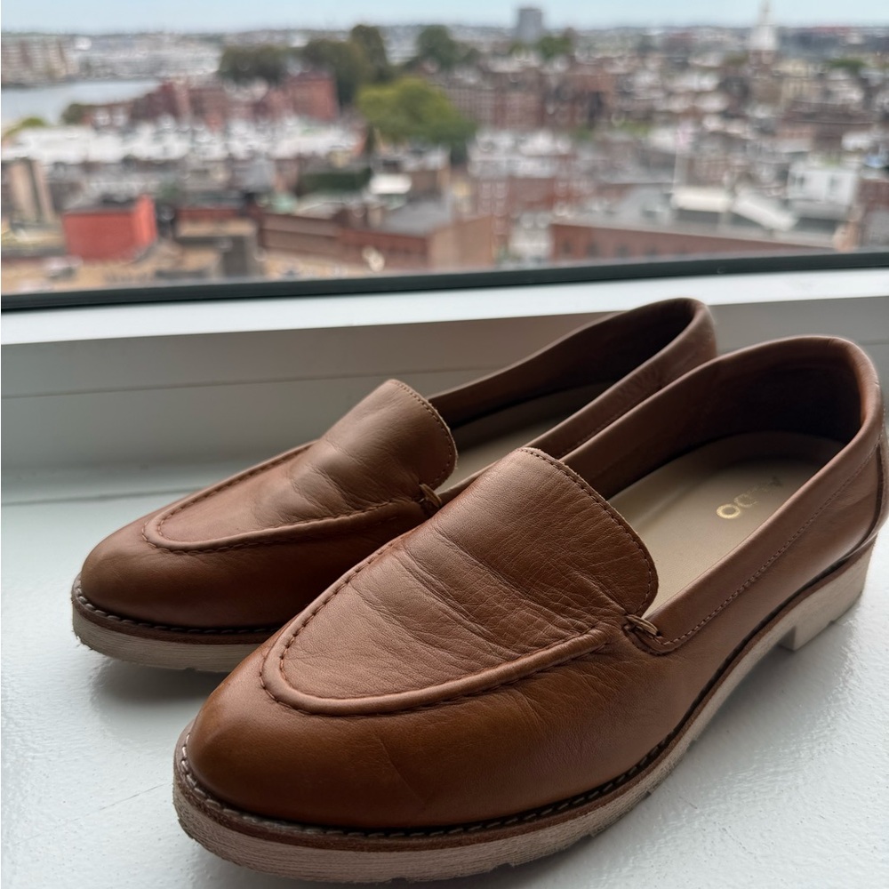 Aldo Tan Leather Loafers